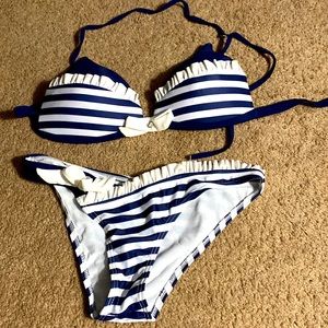 BNWOT. Never worn nautical bikini